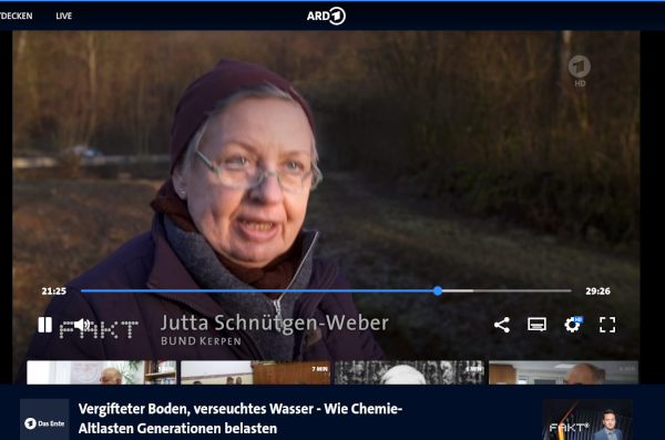 Jutta Schnüttgen-Weber bei MDR FAKT.